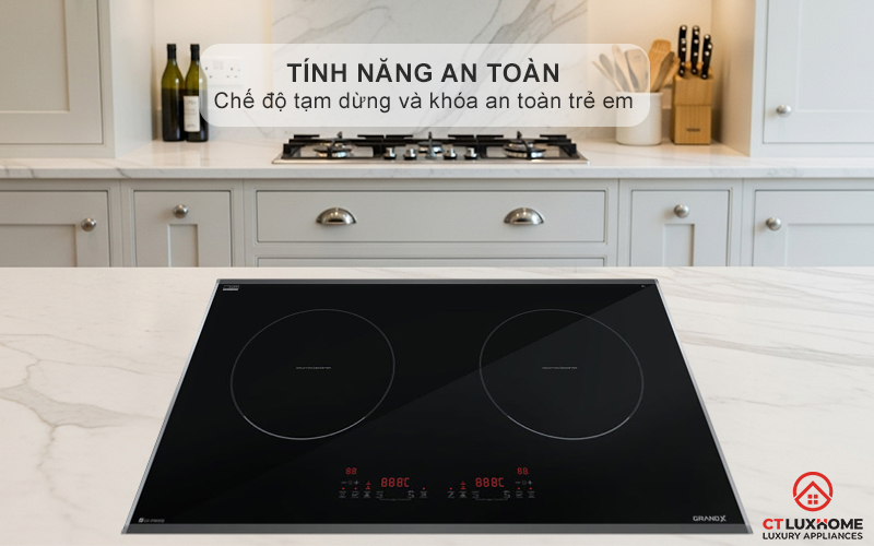 BẾP TỪ 2 VÙNG NẤU GRANDX SERIAL 6 GX IP669SE GXIP669SE 14