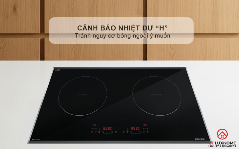 BẾP TỪ 2 VÙNG NẤU GRANDX SERIAL 6 GX IP669SE GXIP669SE 8