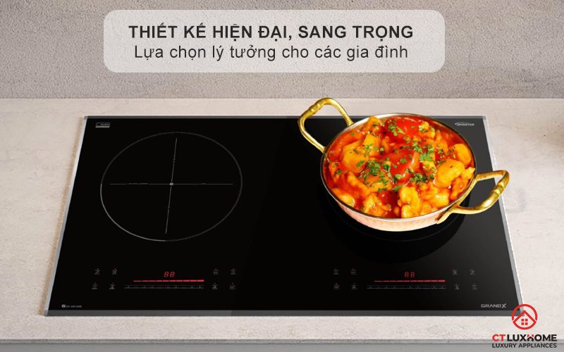 BẾP TỪ 2 VÙNG NẤU GRANDX SERIAL 6 GX IH618SE GXIH618SE 1