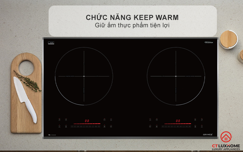 BẾP TỪ 2 VÙNG NẤU GRANDX SERIAL 6 GX IH618SE GXIH618SE 9