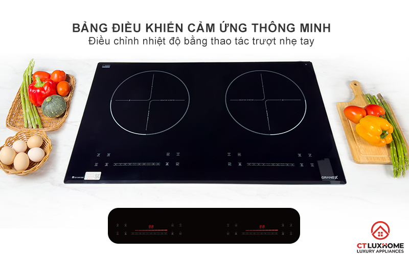 BẾP TỪ 2 VÙNG NẤU GRANDX SERIAL 6 GX IH615SE GXIH615SE 4