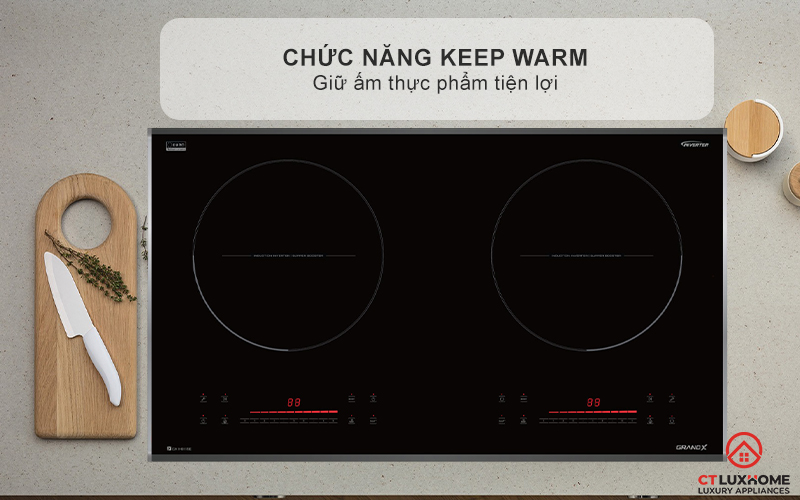 BẾP TỪ 2 VÙNG NẤU GRANDX SERIAL 6 GX IH615SE GXIH615SE 9