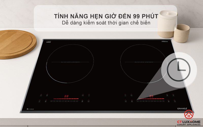 BẾP TỪ 2 VÙNG NẤU GRANDX SERIAL 6 GX IH686SE GXIH686SE 13