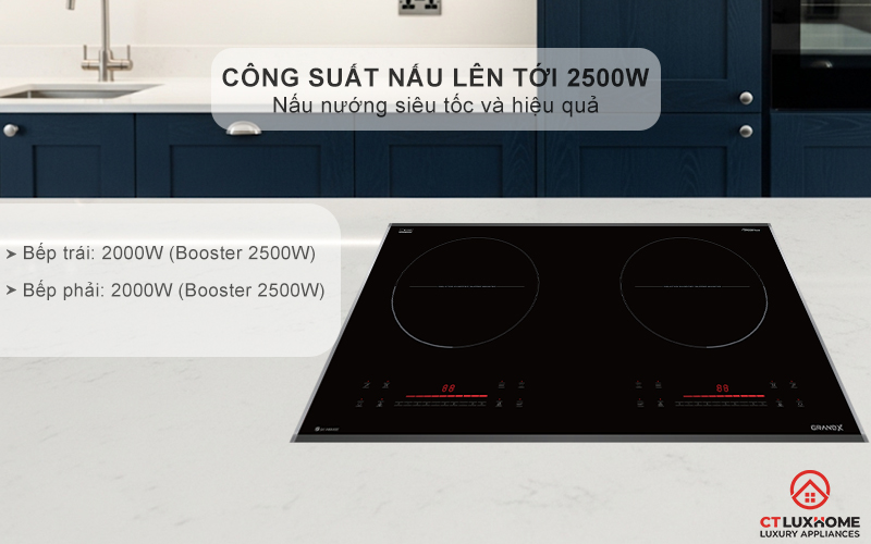 BẾP TỪ 2 VÙNG NẤU GRANDX SERIAL 6 GX IH686SE GXIH686SE 3