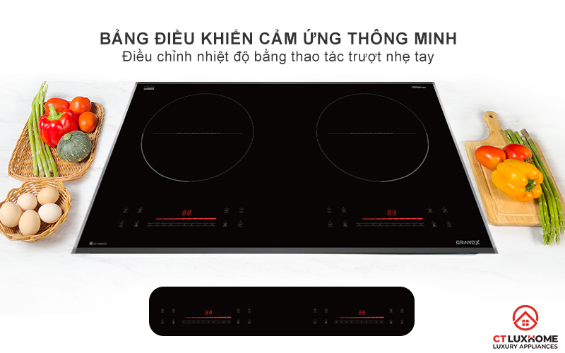 BẾP TỪ 2 VÙNG NẤU GRANDX SERIAL 6 GX IH686SE GXIH686SE 4