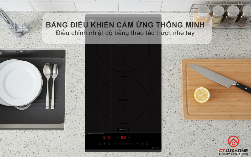 BẾP TỪ DOMINO 2 VÙNG NẤU GRANDX SERIAL 6 GX ID505 GXID505 4
