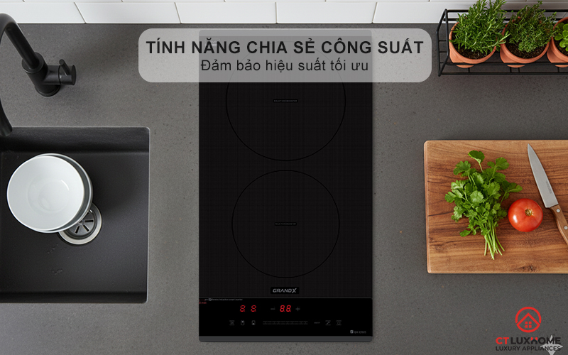 BẾP TỪ DOMINO 2 VÙNG NẤU GRANDX SERIAL 6 GX ID505 GXID505 6