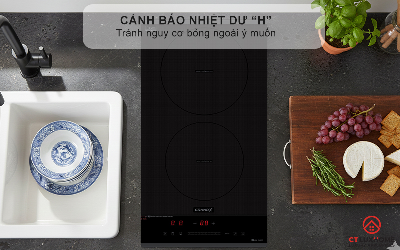 BẾP TỪ DOMINO 2 VÙNG NẤU GRANDX SERIAL 6 GX ID505 GXID505 8