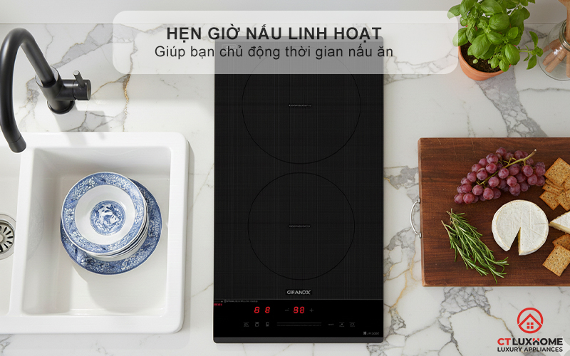 BẾP TỪ DOMINO 2 VÙNG NẤU GRANDX SERIAL 6 GX ID505 GXID505 9