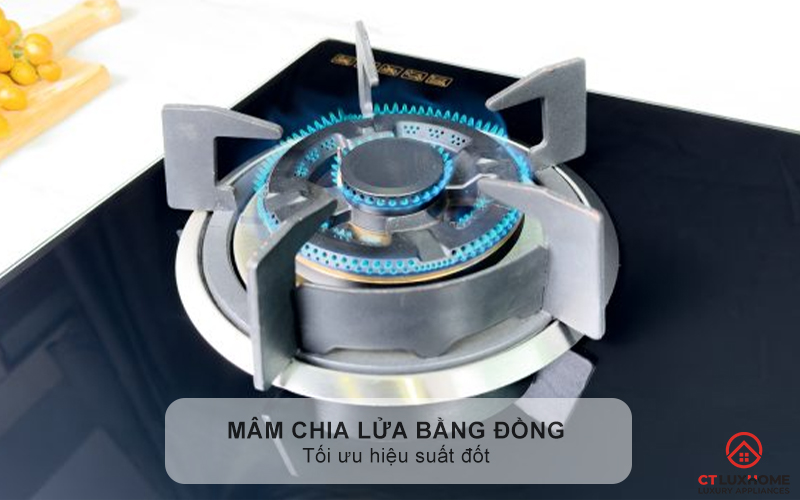 BẾP GA ÂM 2 VÙNG NẤU GRANDX GX GS286 GXGS286 3