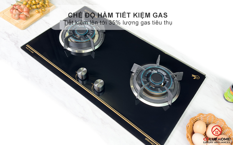 BẾP GA ÂM 2 VÙNG NẤU GRANDX GX GS286 GXGS286 6
