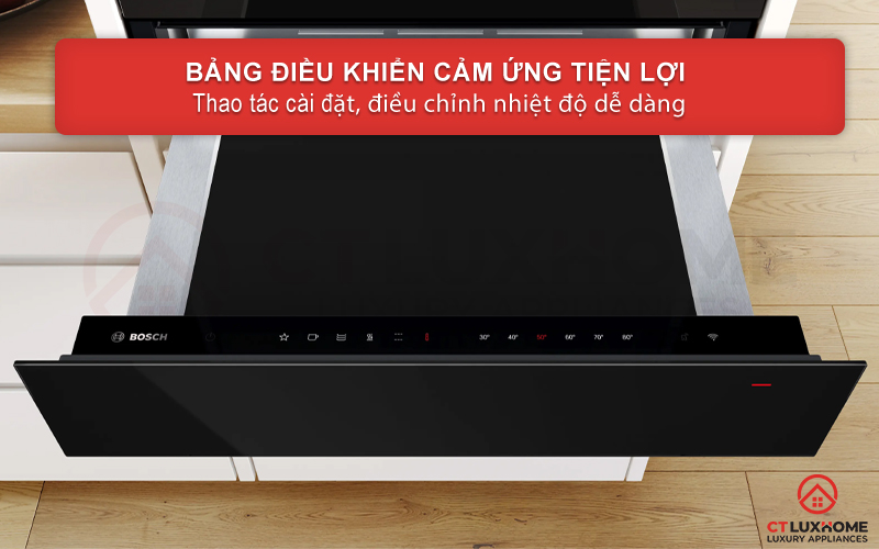 KHAY GIỮ ẤM THỨC ĂN ÂM TỦ BOSCH BIC7101B1 SERIE 8 2
