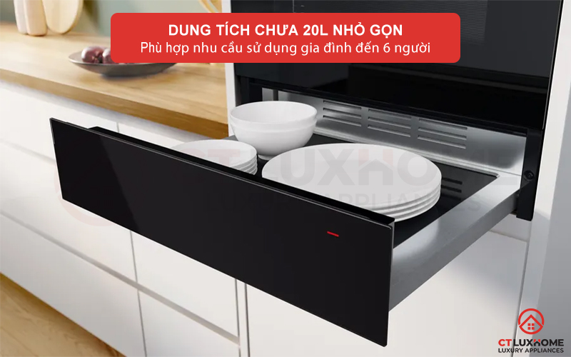 KHAY GIỮ ẤM THỨC ĂN ÂM TỦ BOSCH BIC7101B1 SERIE 8 4