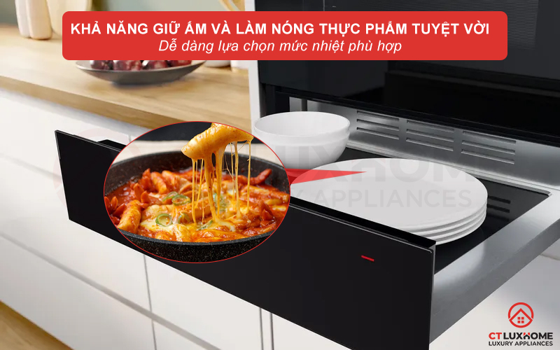 KHAY GIỮ ẤM THỨC ĂN ÂM TỦ BOSCH BIC7101B1 SERIE 8 5