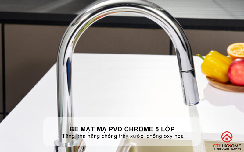 VÒI RỬA BÁT DÂY RÚT KONOX NÓNG LẠNH ALTO SMART CHROME ALTOSMARTCHROME 2