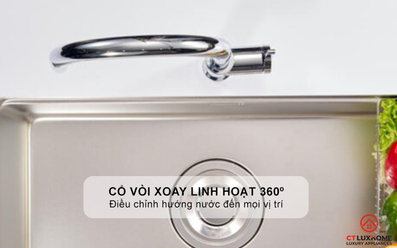 VÒI RỬA BÁT DÂY RÚT KONOX NÓNG LẠNH ALTO SMART CHROME ALTOSMARTCHROME 4