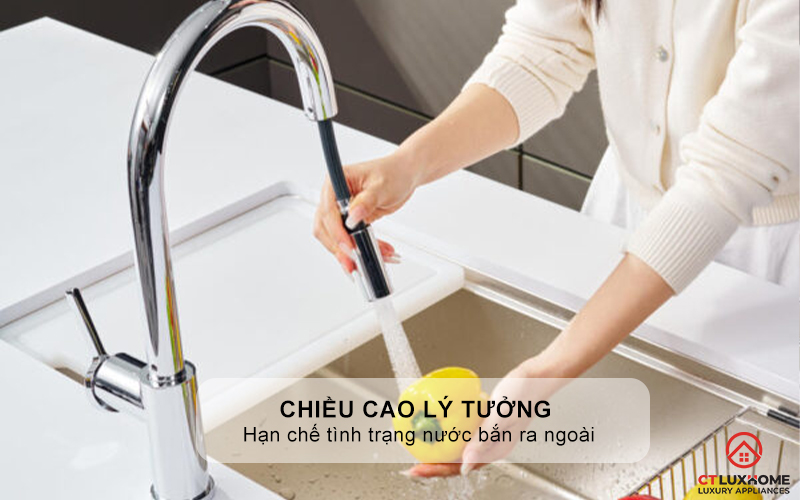 VÒI RỬA BÁT DÂY RÚT KONOX NÓNG LẠNH ALTO SMART CHROME ALTOSMARTCHROME 6