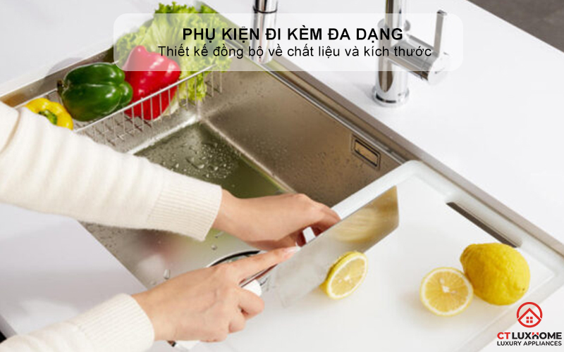 CHẬU RỬA CHÉN BÁT KONOX CHỐNG XƯỚC WORKSTATION SINK DEKOR 8044SU DEKOR8044SU 6