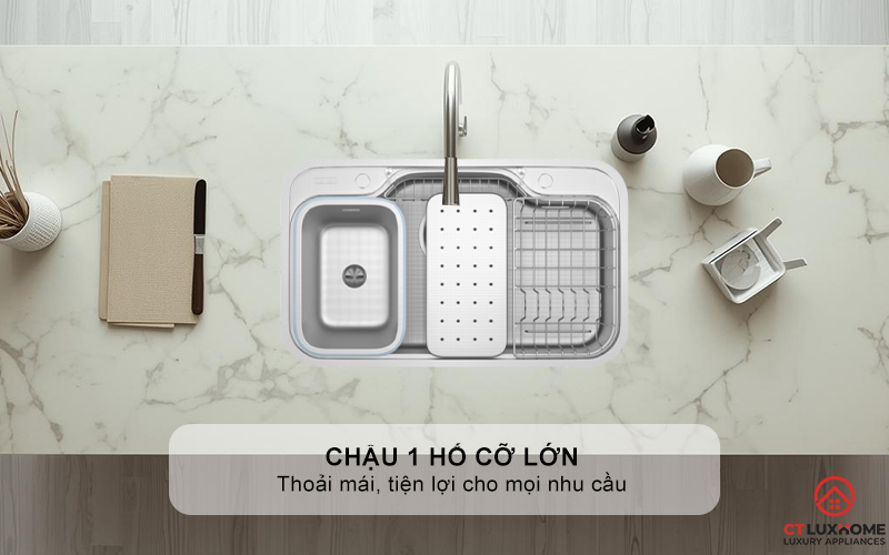CHẬU RỬA CHÉN BÁT KONOX CHỐNG XƯỚC WORKSTATION SINK DEKOR 8048SU DEKOR8048SU 4