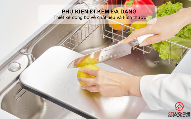 CHẬU RỬA CHÉN BÁT KONOX CHỐNG XƯỚC WORKSTATION SINK DEKOR 8048SU DEKOR8048SU 6