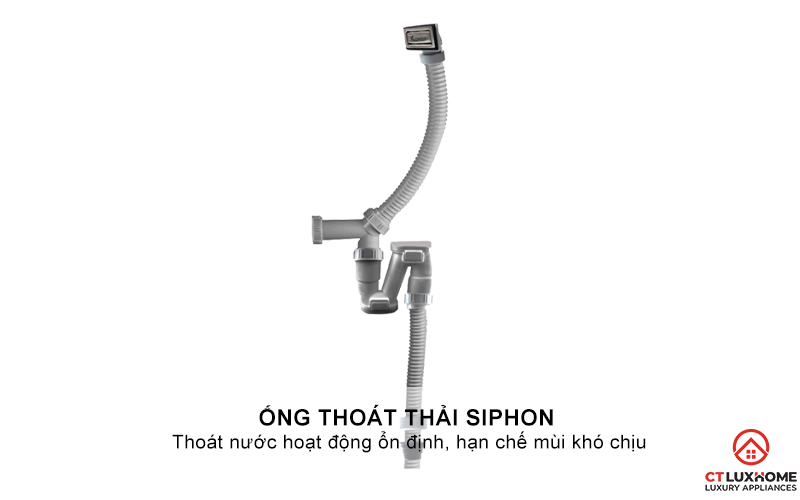 CHẬU RỬA BÁT INOX 1 HỐ CHỐNG XƯỚC DEKOR JP8044SU-R JP8044SUR 7