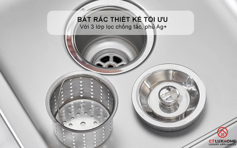 CHẬU RỬA BÁT KONOX WORKSTATION SINK - TOPMOUNT SINK KN11650TD BÀN TRÁI  7