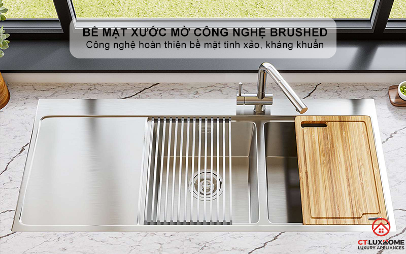 CHẬU RỬA BÁT KONOX WORKSTATION SINK - TOPMOUNT SINK KN11650TD BÀN TRÁI  3