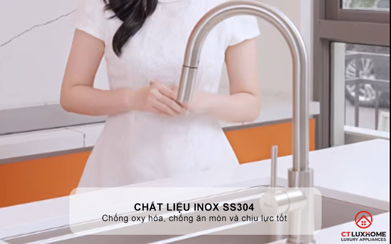 VÒI RỬA BÁT DÂY RÚT KONOX NÓNG LẠNH RENO SMART RENOSMART 2