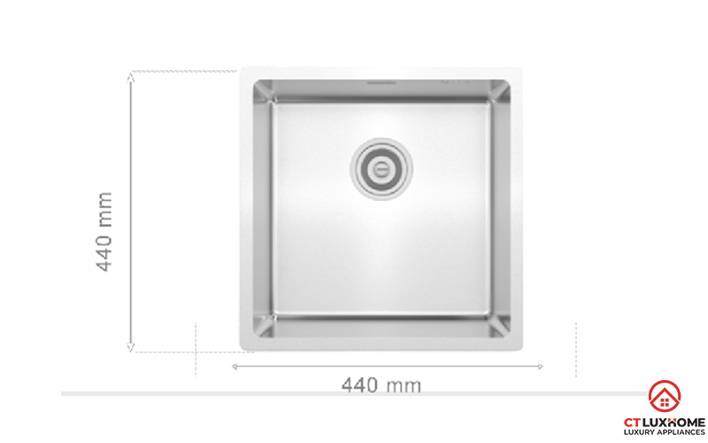 CHẬU RỬA CHÉN BÁT KONOX TARI 400SM FULL TARI400SMFULL 4