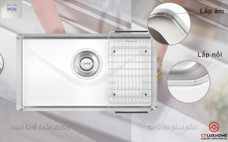 CHẬU RỬA CHÉN BÁT KONOX TARI 800SM TARI800SM 1