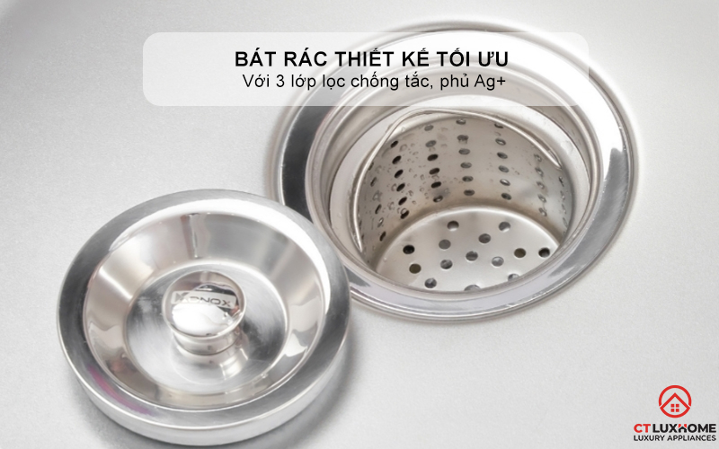 CHẬU RỬA BÁT LẮP ÂM 2 HỐ LỆCH R50 TARI 8246DU 7