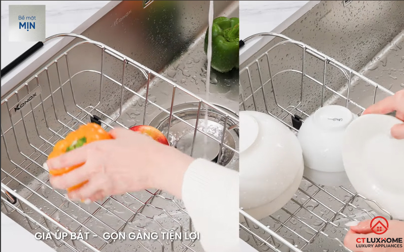 CHẬU RỬA CHÉN BÁT KONOX TARI 870SM TARI870SM 6