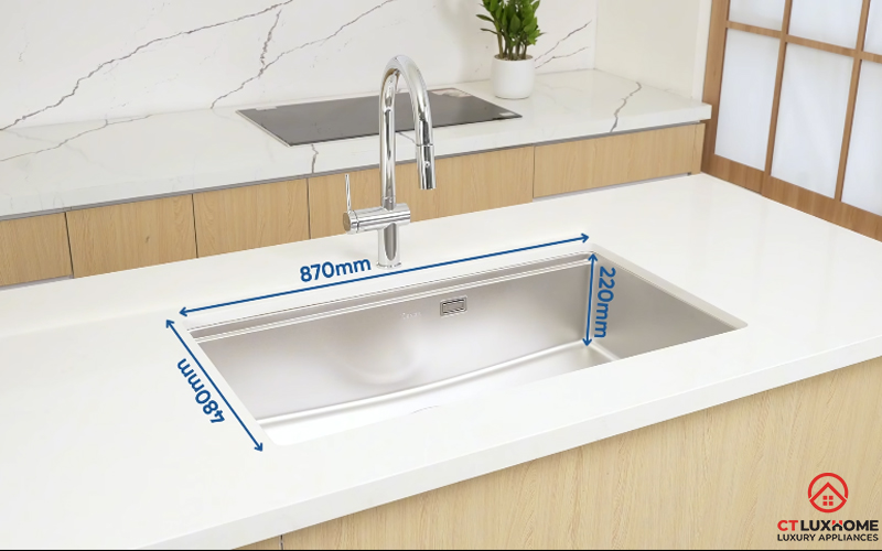 CHẬU RỬA CHÉN BÁT KONOX TARI 8748SM FULL  TARI8748SMFULL 4