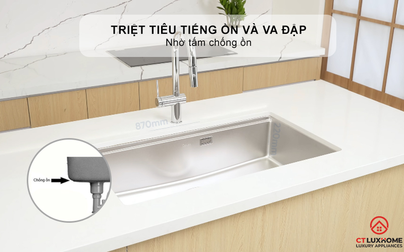 CHẬU RỬA CHÉN BÁT KONOX TARI 8748SM FULL  TARI8748SMFULL 8