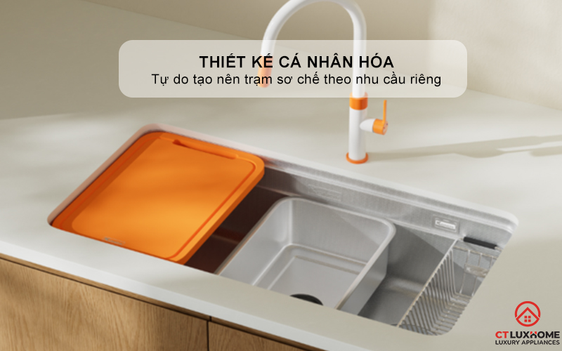 CHẬU RỬA CHÉN BÁT KONOX PHIÊN BẢN CÁ NHÂN HÓA TARI SMART 7047PP TARISMART7047PP 1