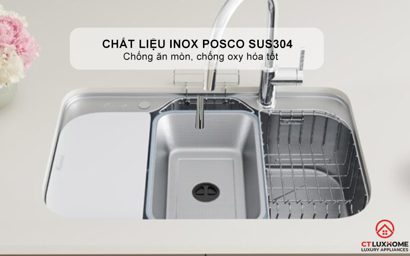 CHẬU RỬA CHÉN BÁT KONOX PHONG CÁCH NHẬT CHỐNG XƯỚC TARI SMART 7851 TARISMART7851 2