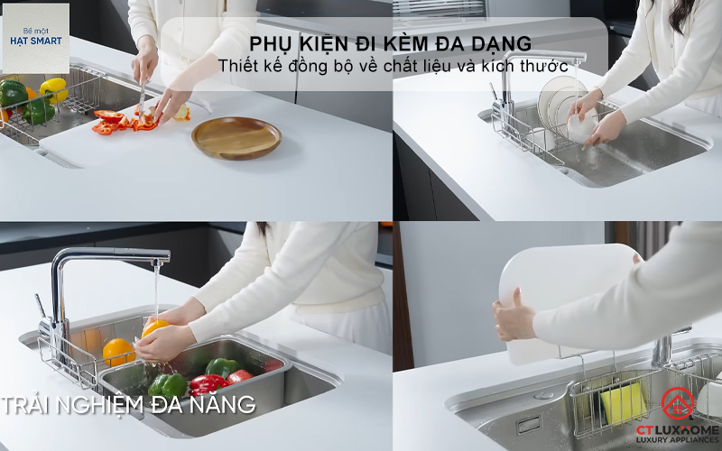 CHẬU RỬA CHÉN BÁT KONOX PHONG CÁCH NHẬT CHỐNG XƯỚC TARI SMART 7851 TARISMART7851 8
