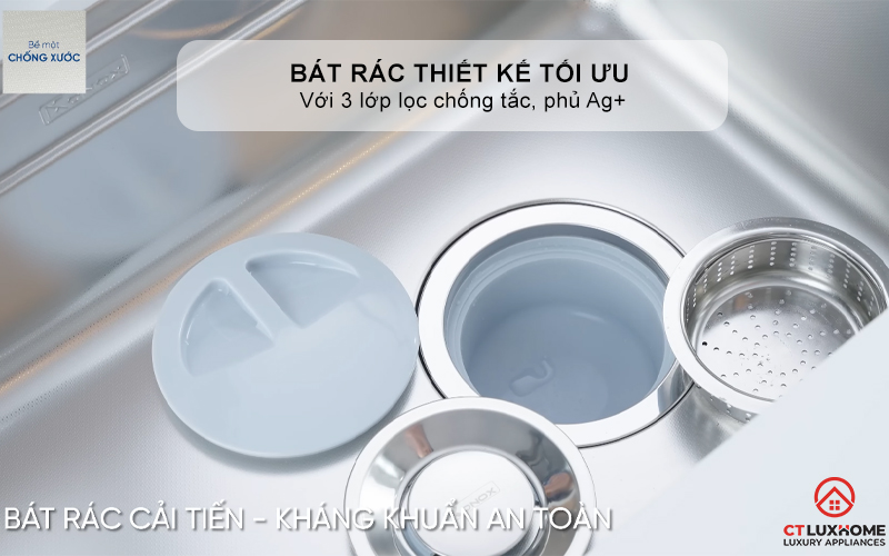 CHẬU RỬA CHÉN BÁT KONOX PHIÊN BẢN CÁ NHÂN HÓA TARI SMART 8047PP TARISMART8047PP 7