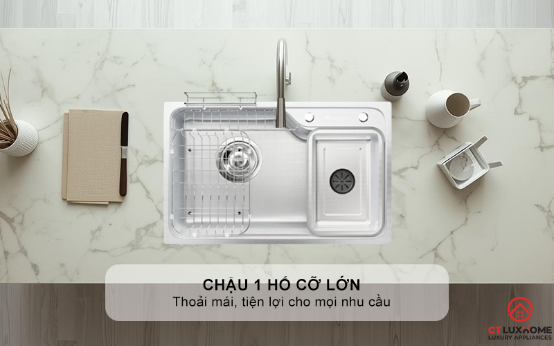 CHẬU RỬA CHÉN BÁT KONOX PHONG CÁCH NHẬT CHỐNG XƯỚC TARI SMART 8050 TARISMART8050 4