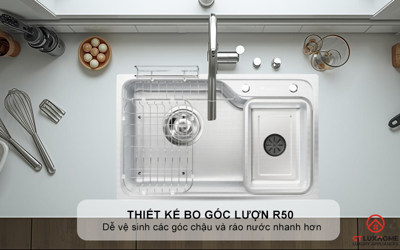 CHẬU RỬA CHÉN BÁT KONOX PHONG CÁCH NHẬT CHỐNG XƯỚC TARI SMART 8050 TARISMART8050 5