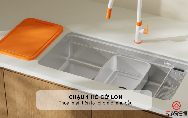 CHẬU RỬA BÁT 1 HỐ TARI SMART 8847 PHONG CÁCH NHẬT CHỐNG XƯỚC 4