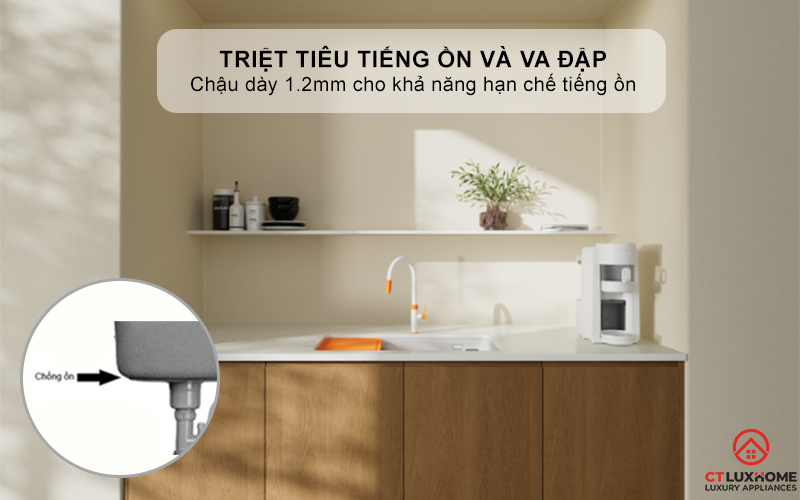 CHẬU RỬA BÁT 1 HỐ TARI SMART 8847 PHONG CÁCH NHẬT CHỐNG XƯỚC 6