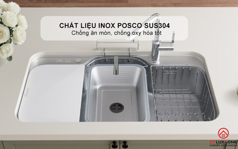 CHẬU RỬA CHÉN BÁT KONOX PHONG CÁCH NHẬT CHỐNG XƯỚC TARI SMART 9051 TARISMART9051 2