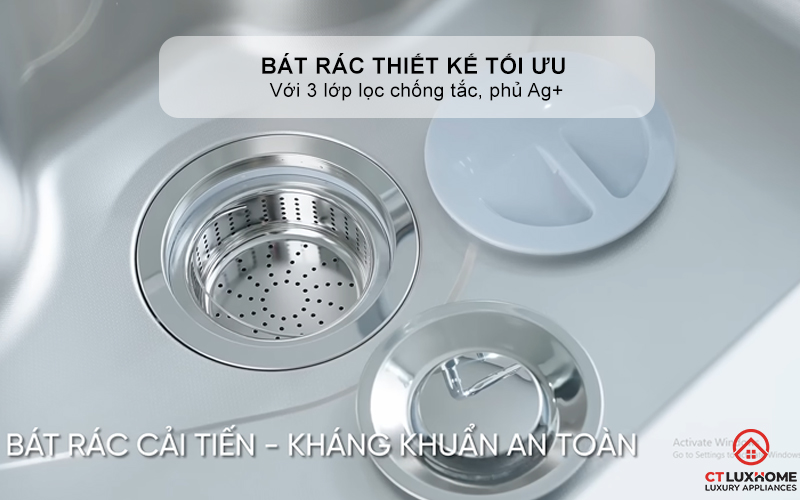 CHẬU RỬA CHÉN BÁT KONOX PHONG CÁCH NHẬT CHỐNG XƯỚC TARI SMART 9051 TARISMART9051 6