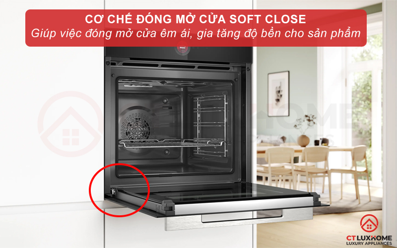 LÒ NƯỚNG ÂM TỦ BOSCH HBG7741B1 SERIE 8 NHIỆT PHÂN 71 LÍT MÀU ĐEN 2