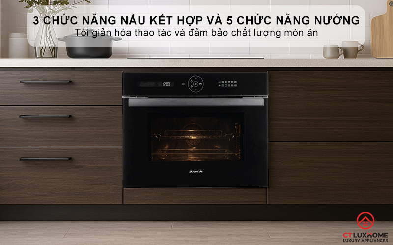 3 chức năng nấu kết hợp và 5 chức năng nướng