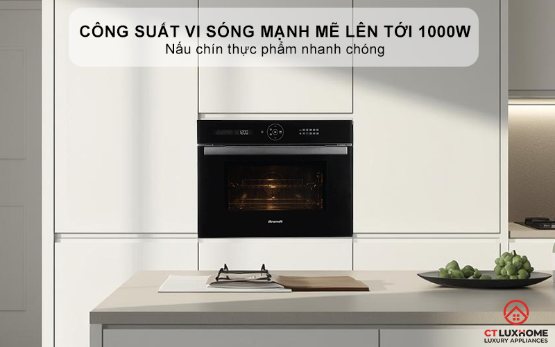 Công suất vi sóng mạnh mẽ lên tới 1000W