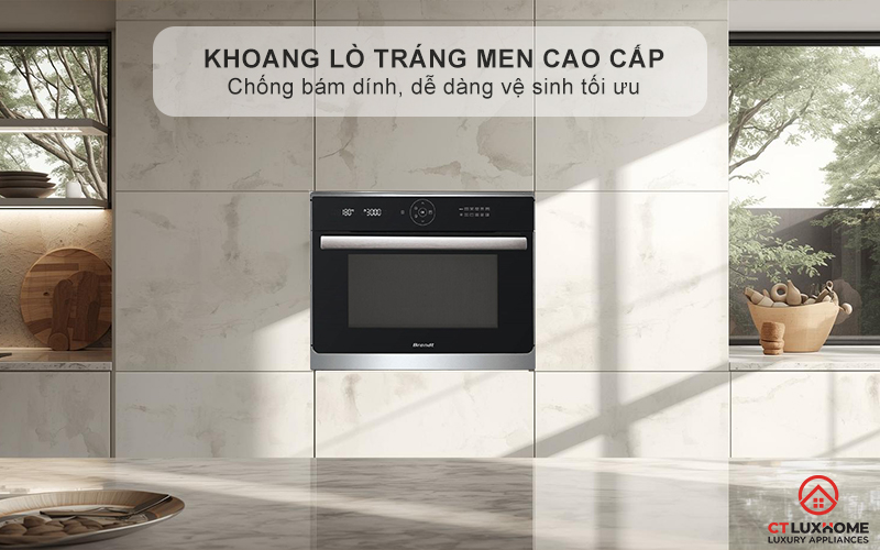 Chất liệu khoang lò tráng men - 3 tầng kệ