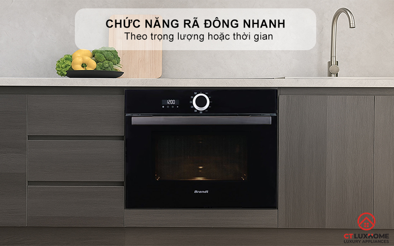Chức năng rã đông nhanh theo trọng lượng hoặc thời gian, giảm thời gian chờ đợi