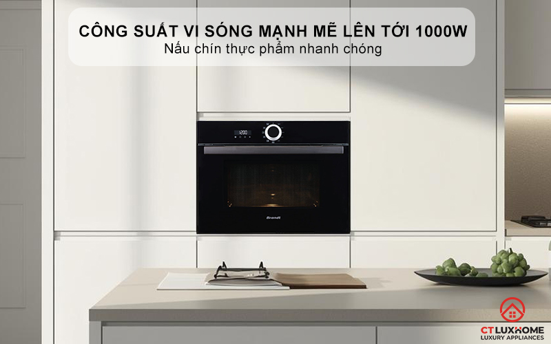Công suất vi sóng mạnh mẽ lên tới 1000W